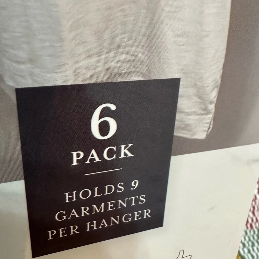New Core Design Space-Saving 9-Slot Hangers 6 Pack Blue New in Box
